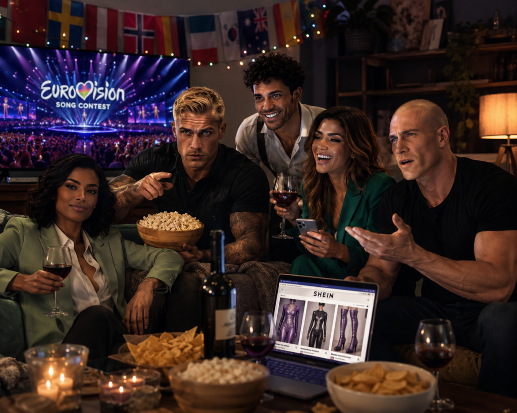 Care & Control Characters Watch Eurovision Song Contest